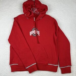 VTG Nike Team Ohio State University OSU Hoodie Sweatshirt Center Swoosh Womens L